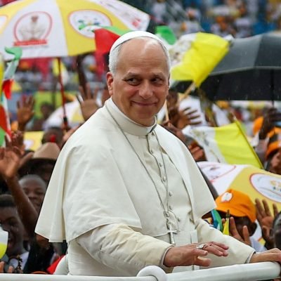 Pope finishes eventful African tour with prison visit – after war of words with Trump